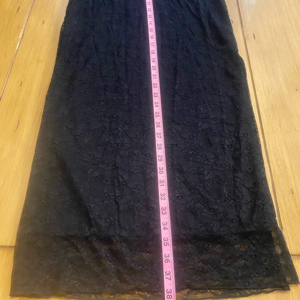 BP Women’s Black Midi Lace Skirt Elastic Waist New small - Picture 8 of 13